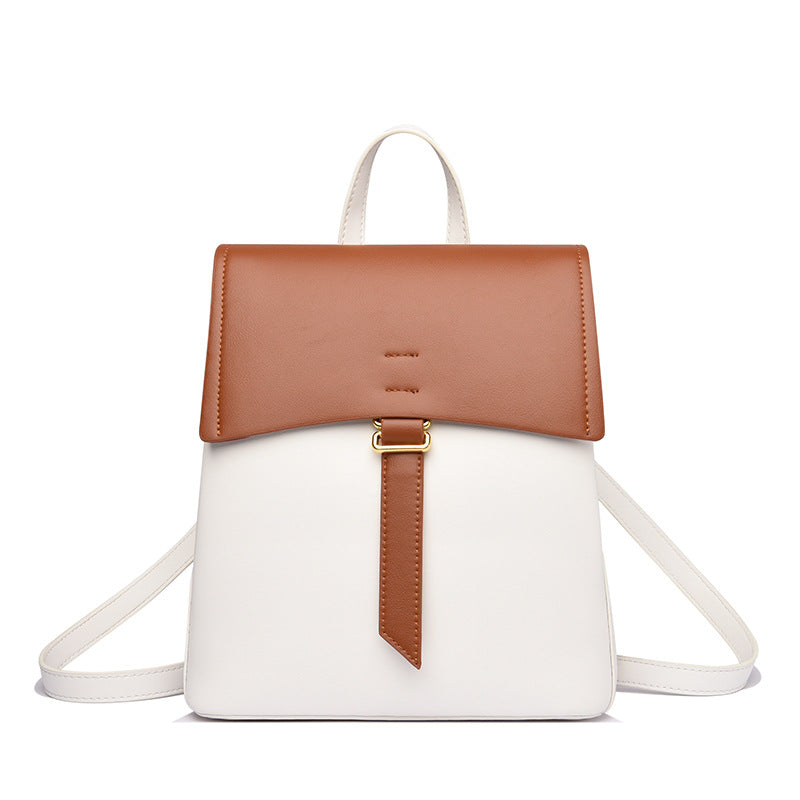 New Women's Cowhide Versatile Fashion Backpack