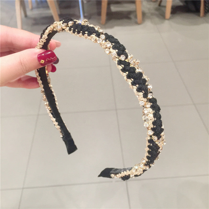 Simple Personality Wild Retro Chain Rhinestone Headband