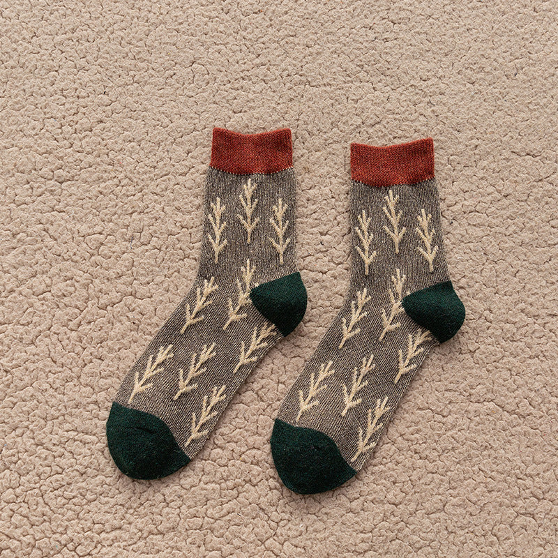 Women's thick tube socks