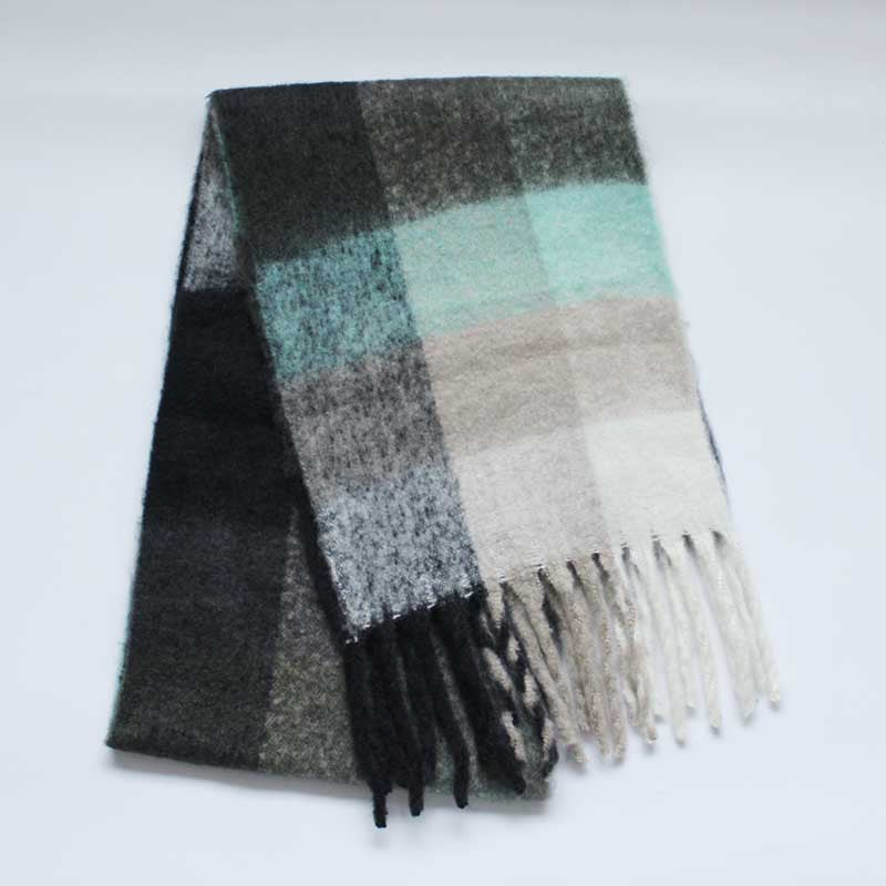 Imitation cashmere thick tassel warm scarf