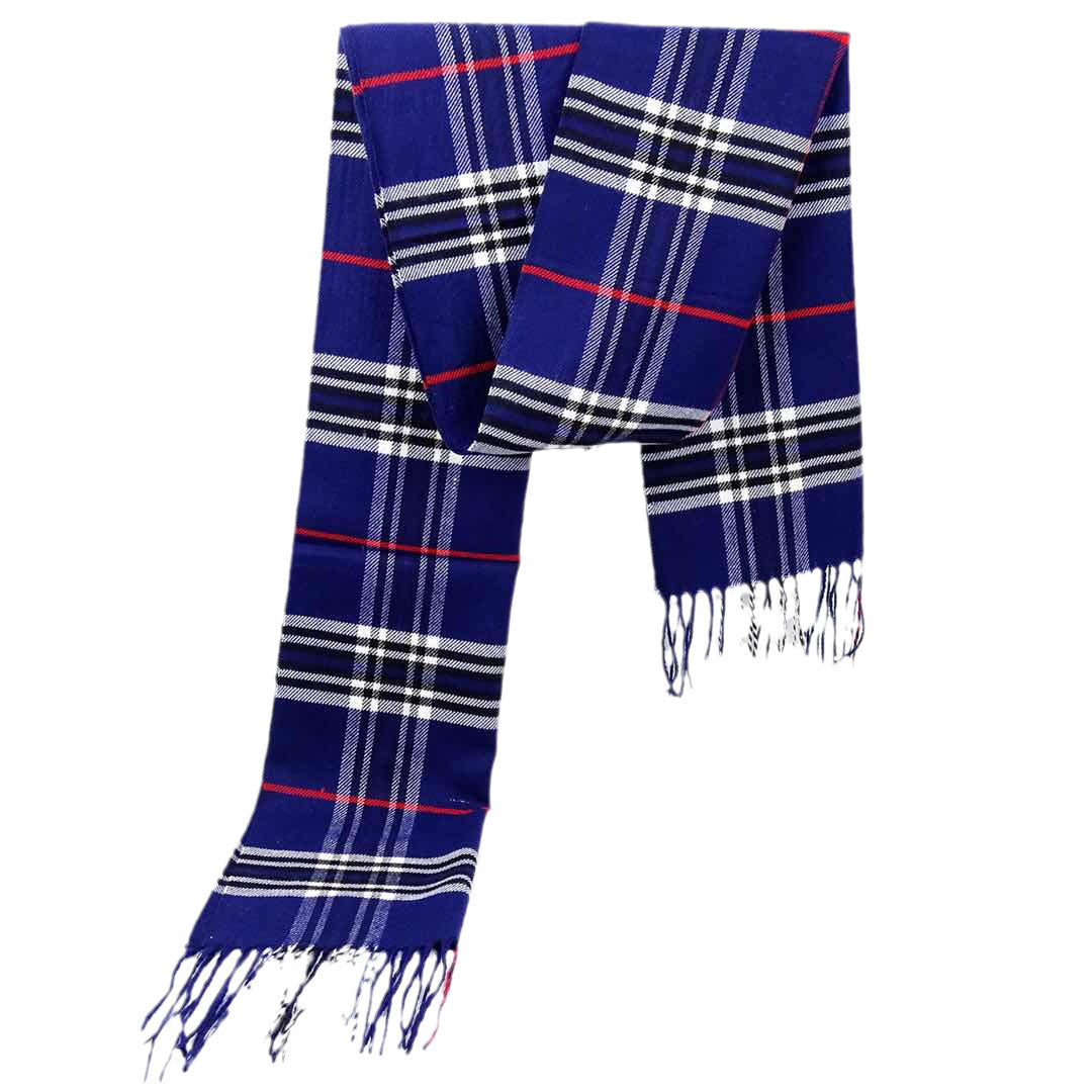 Men's Versatile Reversible Checkered Shawl Scarf