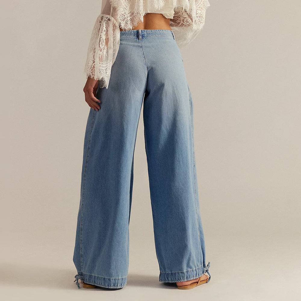 Casual Jeans For Women Loose Mid Waist Straight