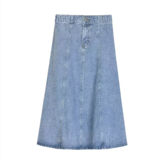 Elegance Retro Denim Skirt For Women
