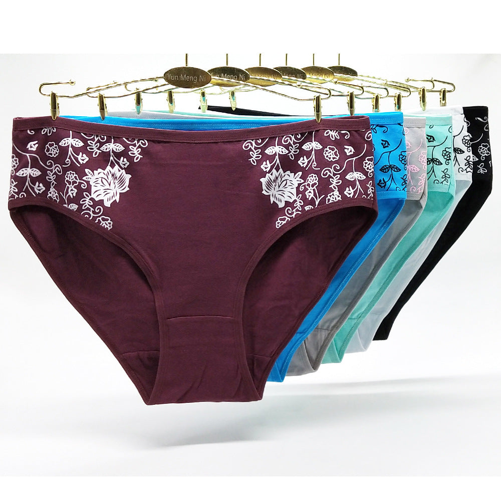 Women's floral print briefs