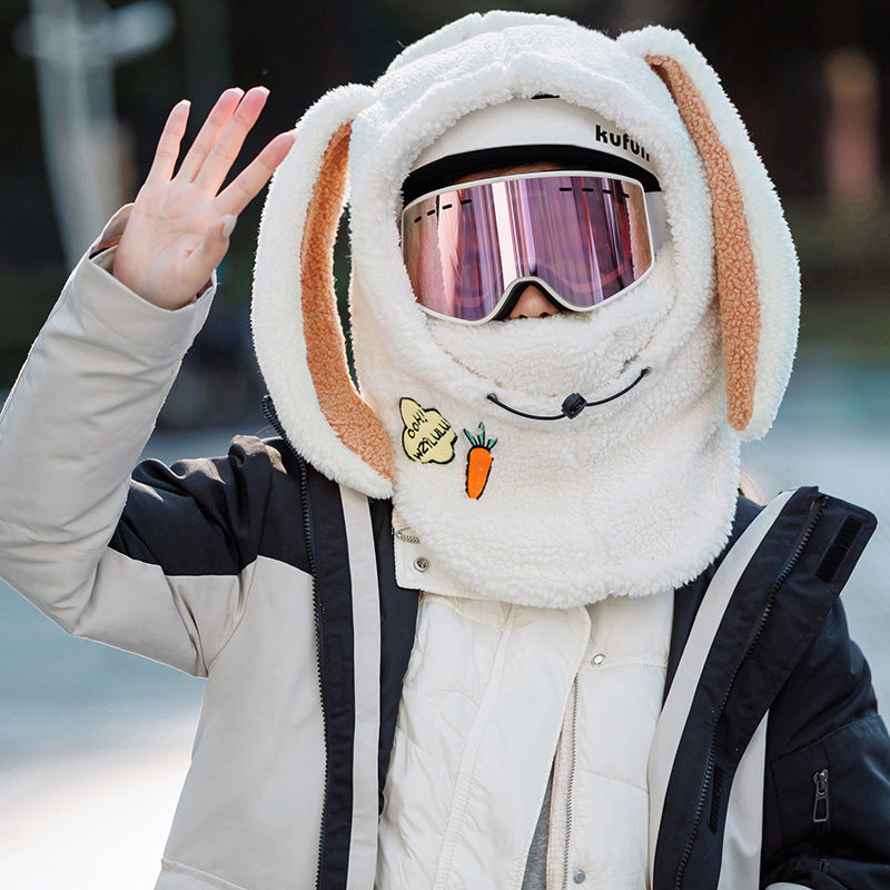 Korean Style Mask Hat Scarf Integrated