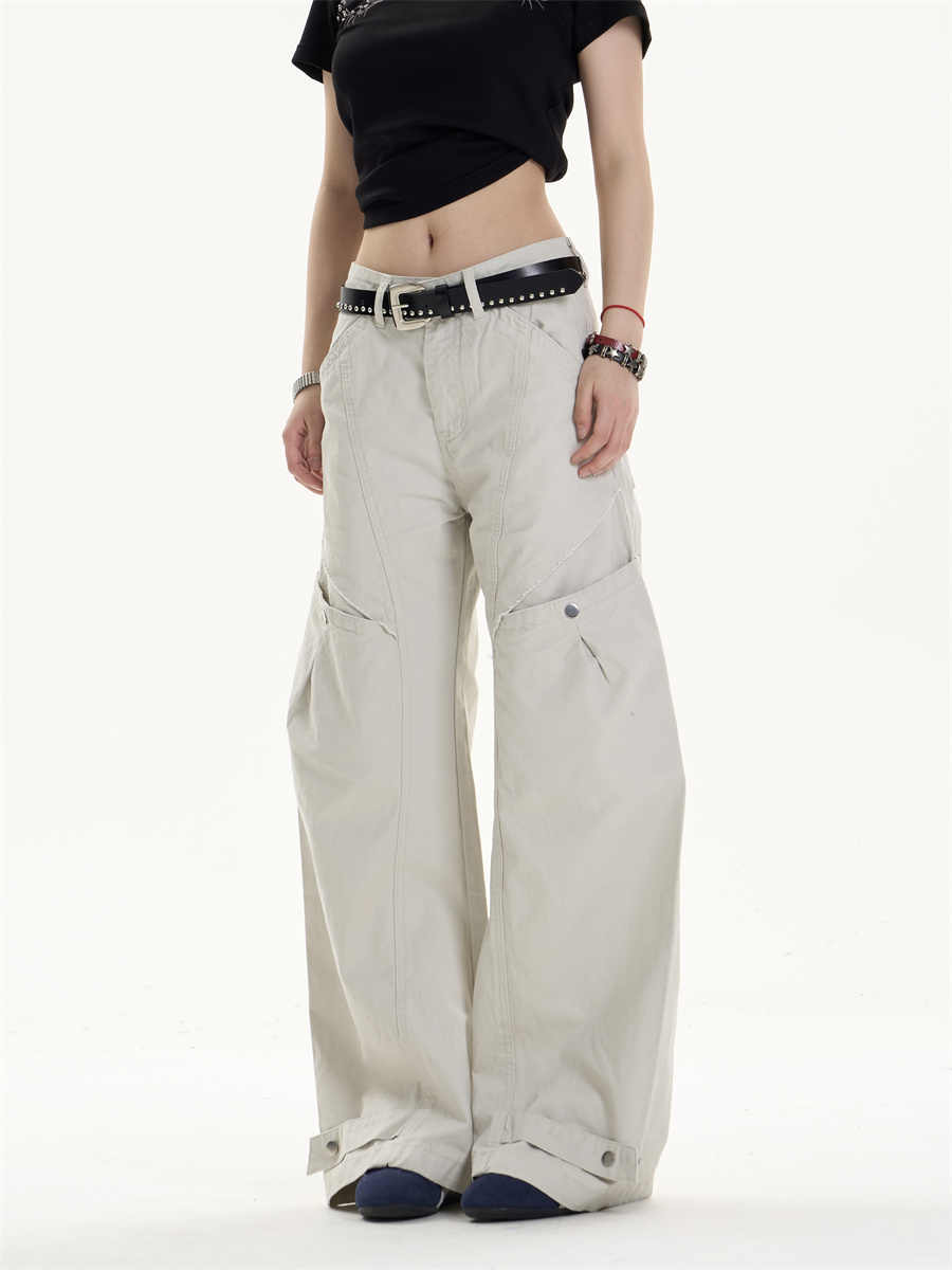Retro Women's Casual Pants Loose Wide-leg Pants