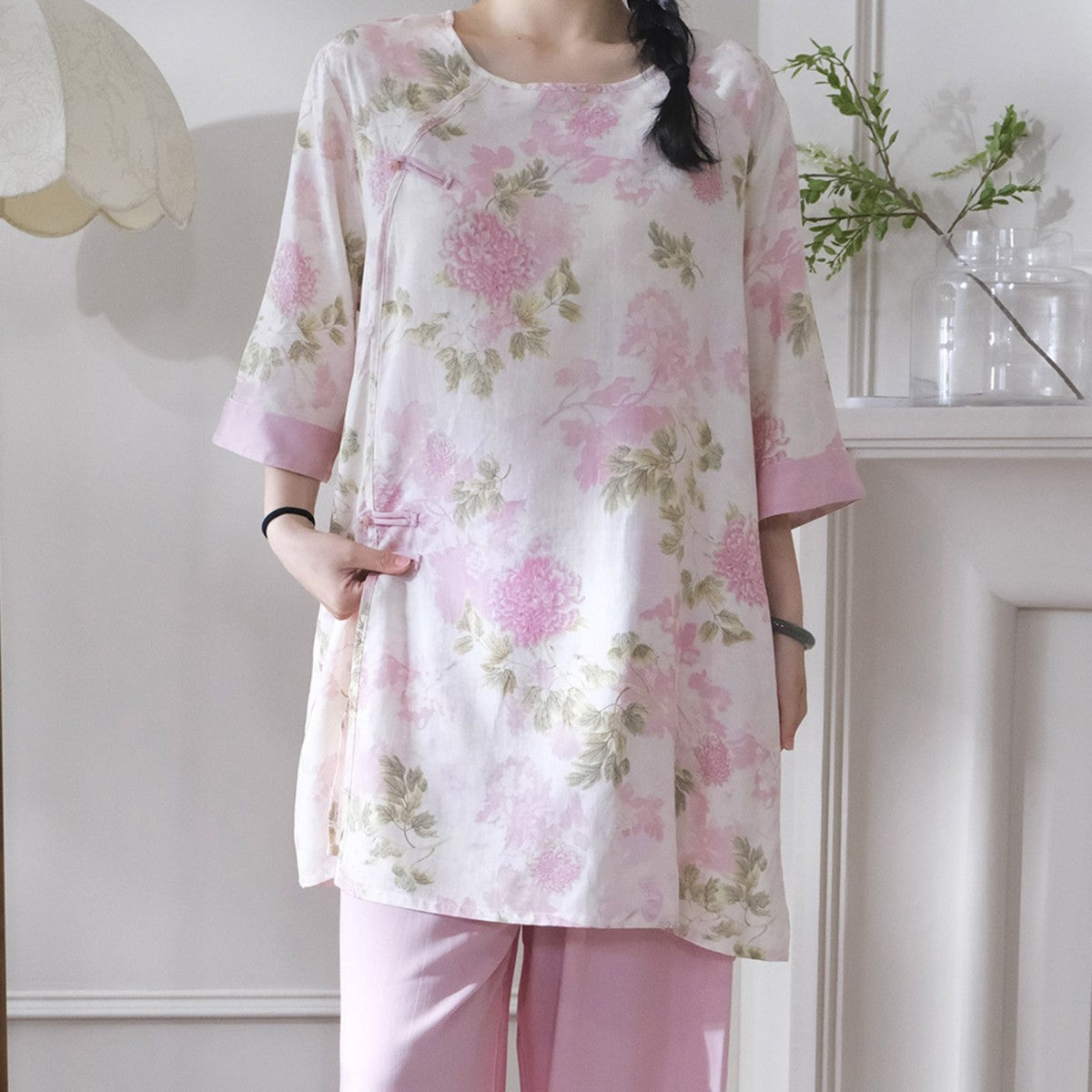 Can Be Worn Outside New National Style Poppin Pajamas Suit