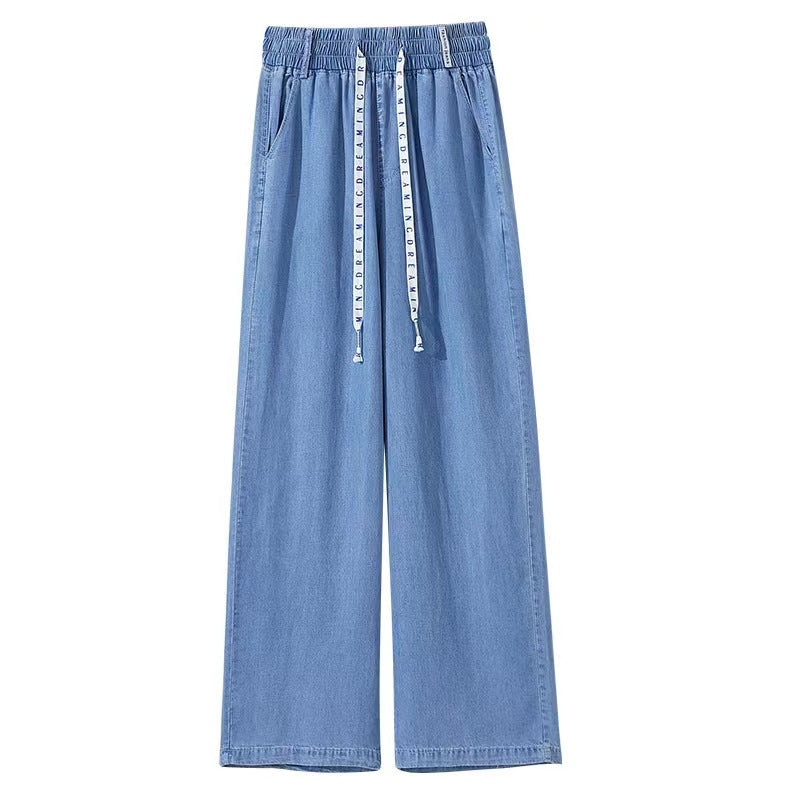 Jeans Women's Summer Thin High Waist Drooping
