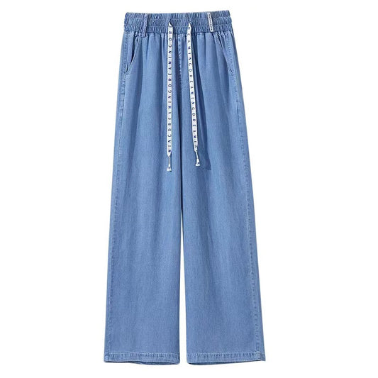 Jeans Women's Summer Thin High Waist Drooping