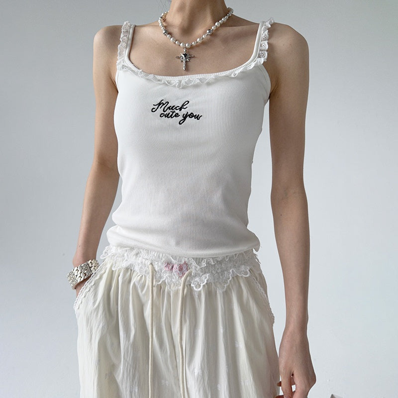 Women's Lace Camisole With Chest Pad