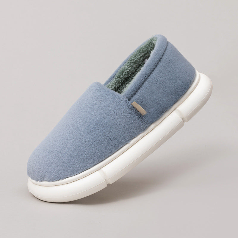 Home Plus Velvet Padded Bag With Cotton Slippers