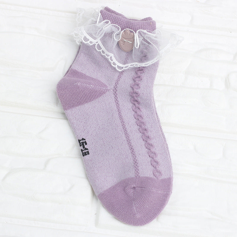 Japanese And Korean Trend Girl Socks Lace Princess
