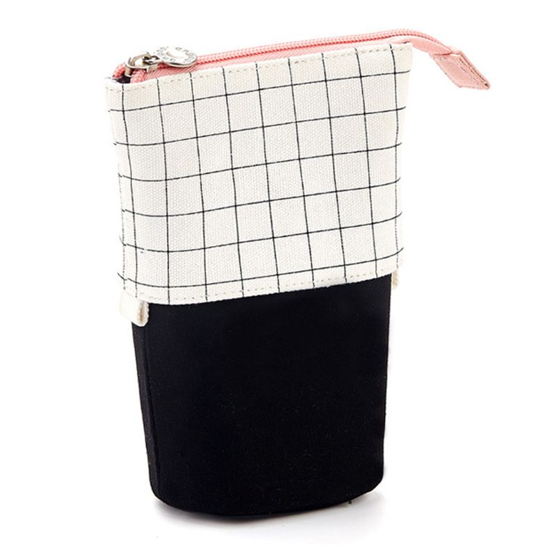Artistic canvas female pencil bag