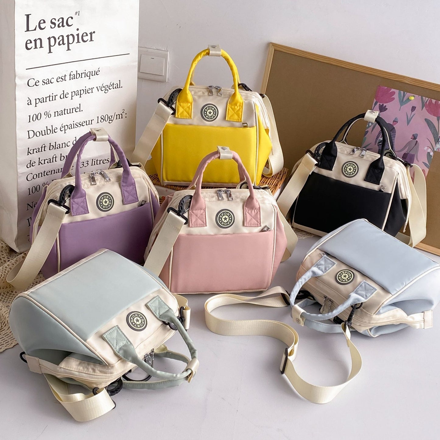 Anti-Aging Fashion Mother And Baby Out Lightweight Backpacks Handbag