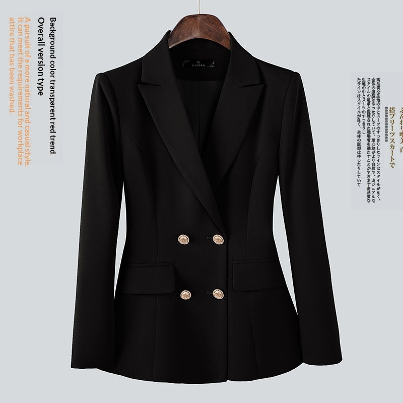 Womens Formal Suit Korean-Style Slim-Fit Casual Blazer With A High-End Professional Finish