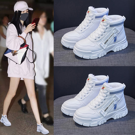 Winter New Warm Student Ankle Boots Platform