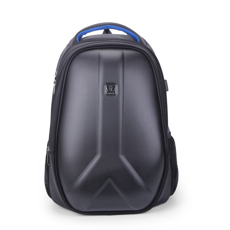 new men's computer backpack, USB backpack, hard shell travel bag, student bag light customization