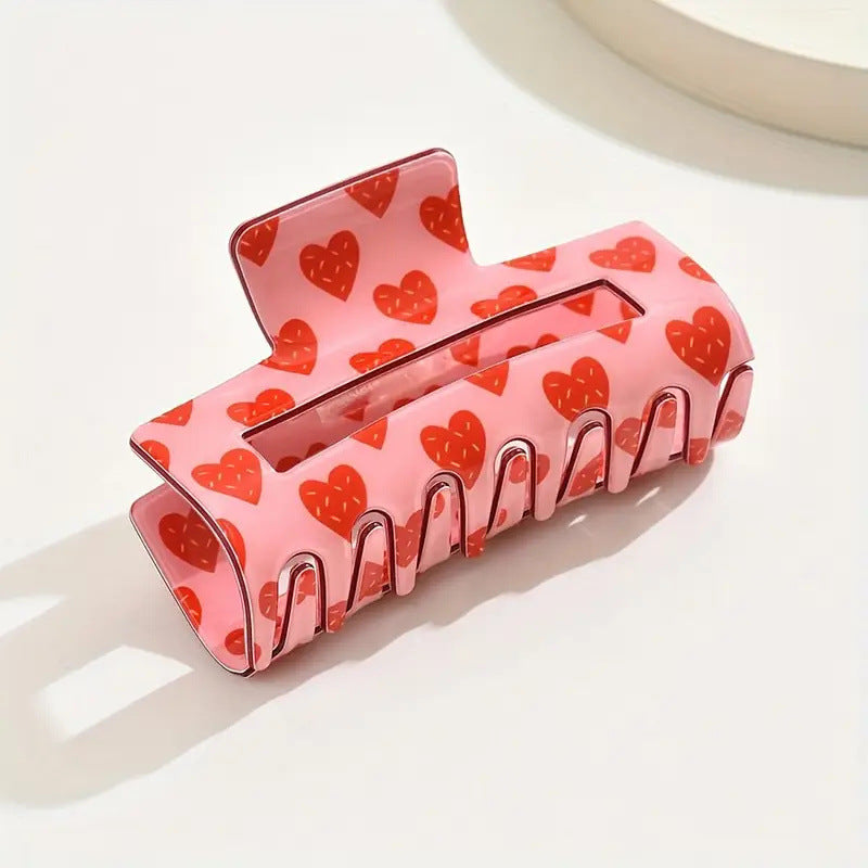 Heart Shape Printed Rectangle Grip