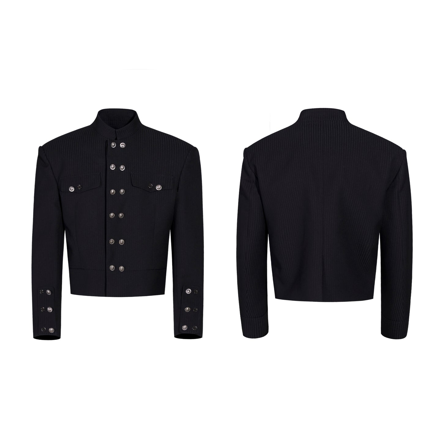 Men's Double-breasted Premium Pinstripe Suit Jacket