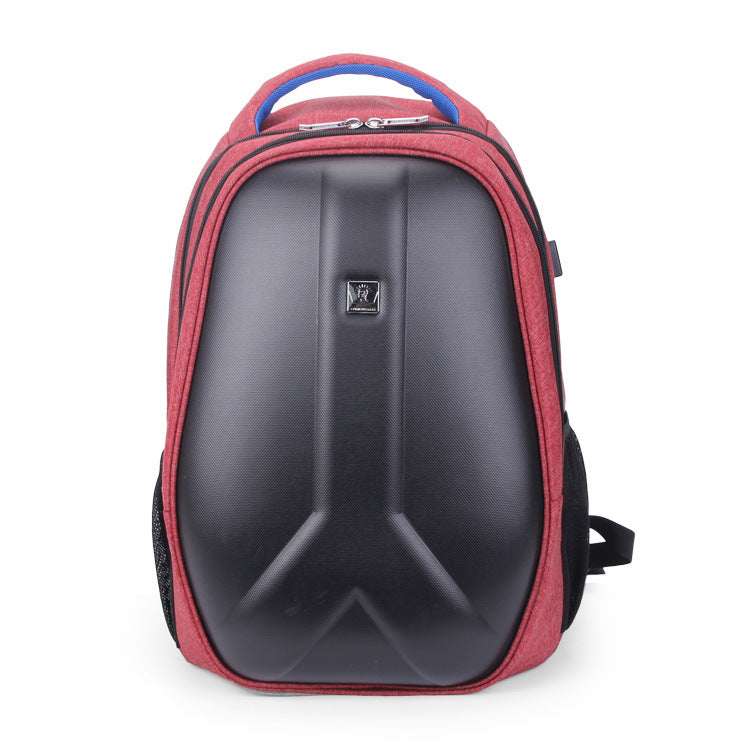 new men's computer backpack, USB backpack, hard shell travel bag, student bag light customization