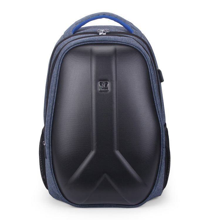 new men's computer backpack, USB backpack, hard shell travel bag, student bag light customization