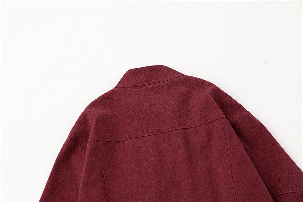 Ins American Vintage Overalls Jacket Coat
