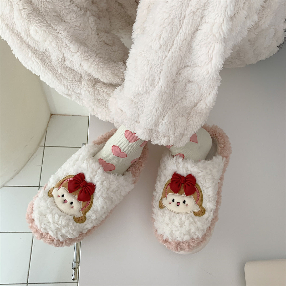 Women's Winter Thick-soled Home Half-covered Heel