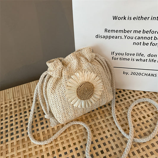 Women's Fashion Simple Straw Single Shoulder Crossbody Bag