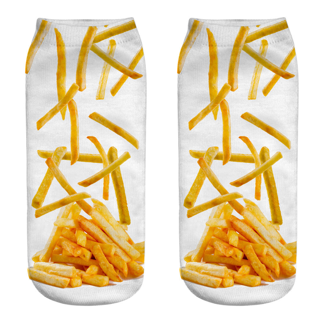 Hamburger fries series 3D printing socks