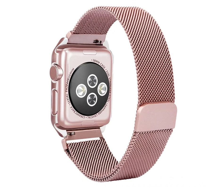 Metal mesh magnetic watch strap
