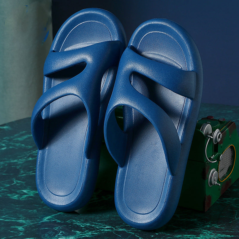 Non-Slip Deodorant Thick-Soled Bath Indoor Slippers Female Summer