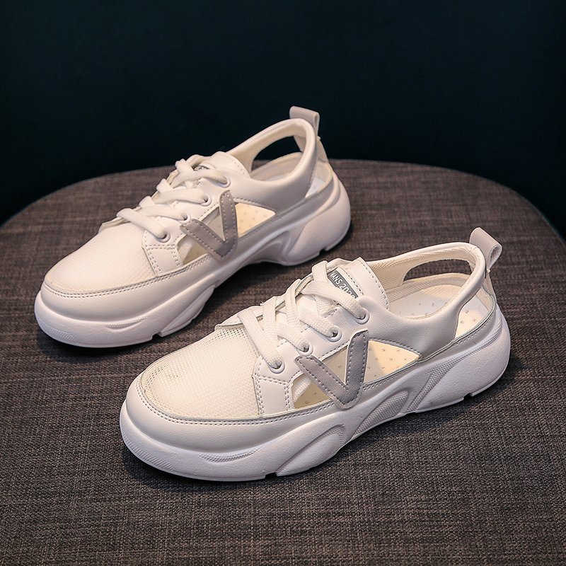 match Casual Sporty Flade Sandaler med Mellemhøj Hæl