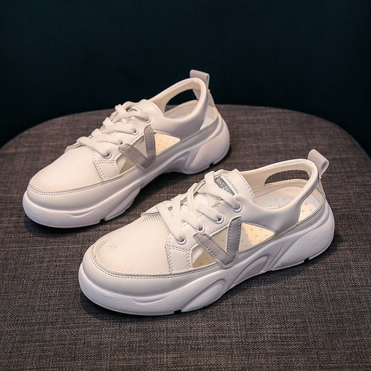 match Casual Sporty Flade Sandaler med Mellemhøj Hæl