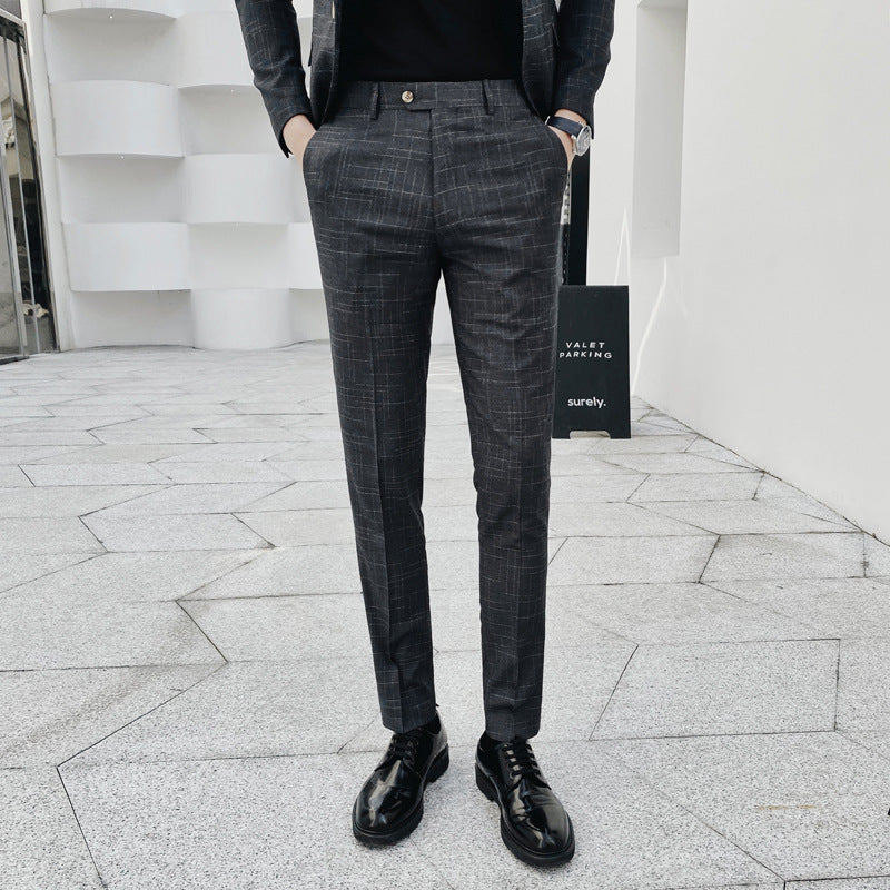 Trendy Men's Fashion Straight Trousers Business Men's Casual Pants