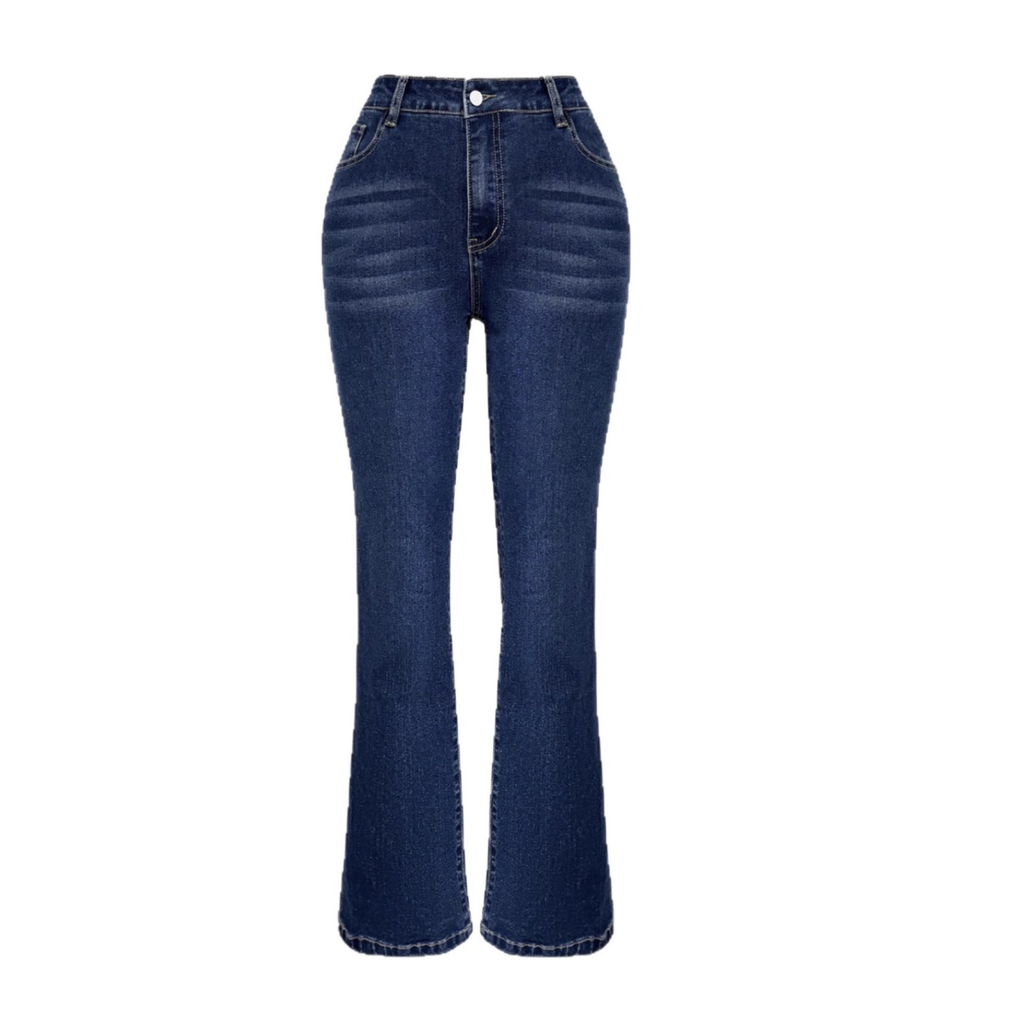 Spring Washed Slightly Flared Straight-leg Pants