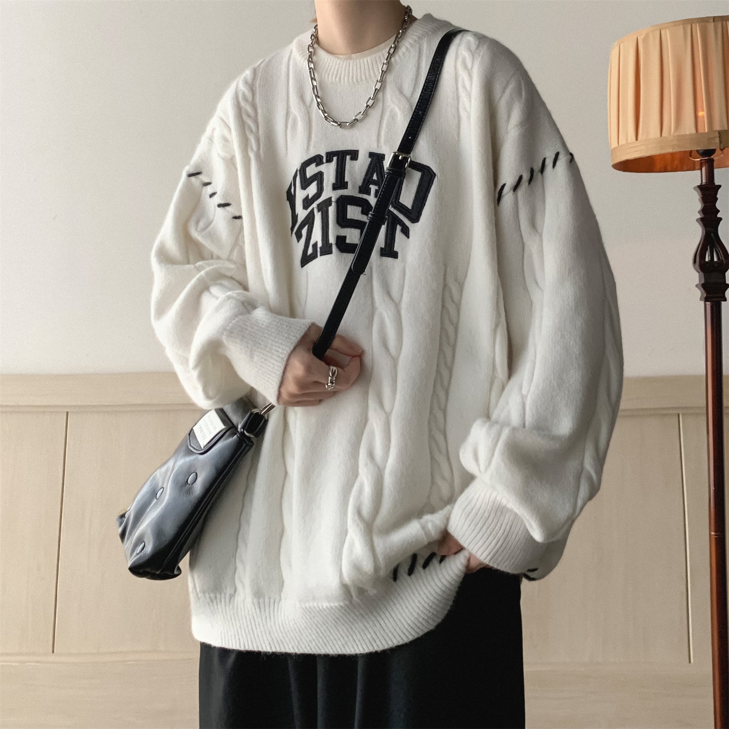 Herre-Lazy-sweater tyk snoet jakke