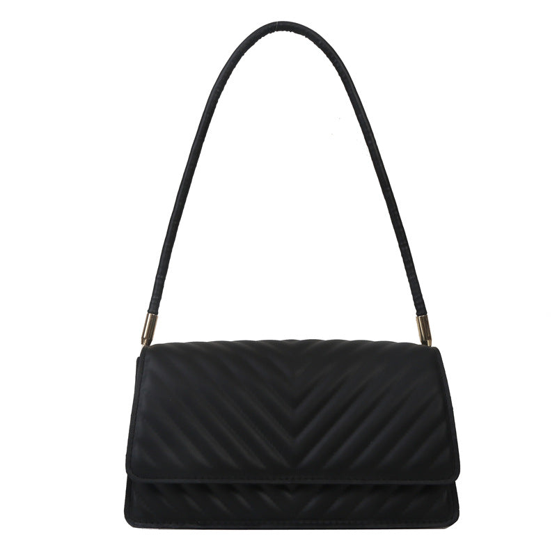 Embroidery Thread Shoulder Small Square Bag Casual Simple