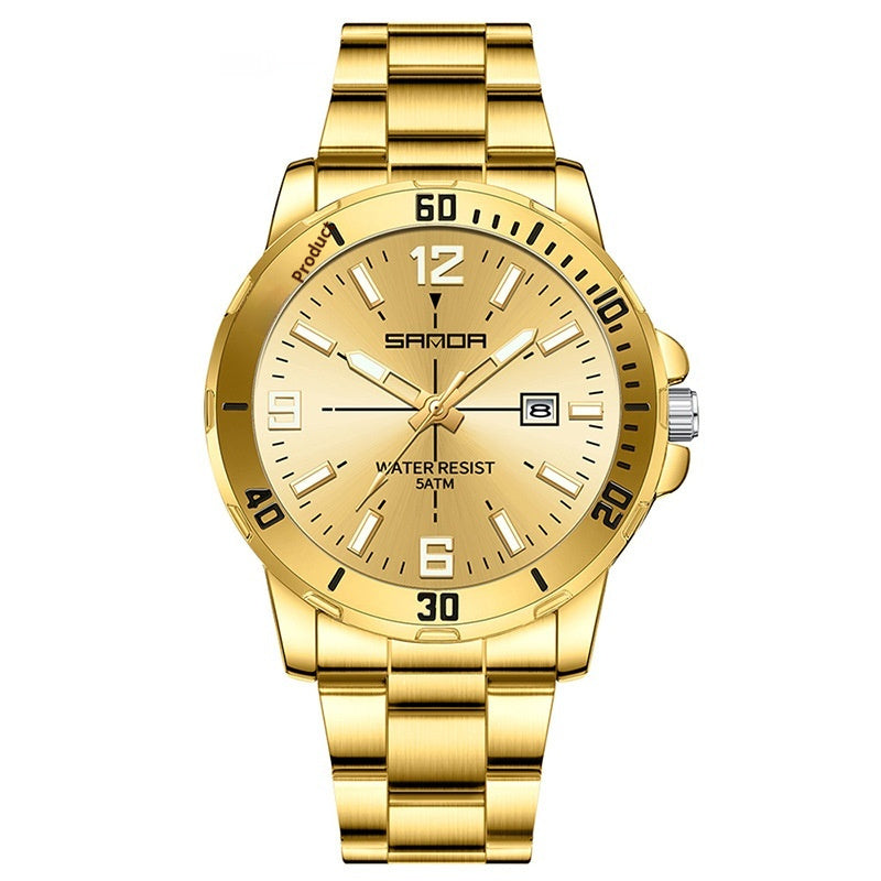 Multifunctional Waterproof Quartz Watch For Men