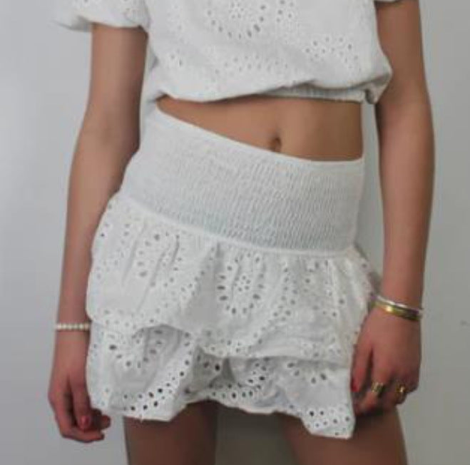 Women's Skirt Pleated Ruffle Print