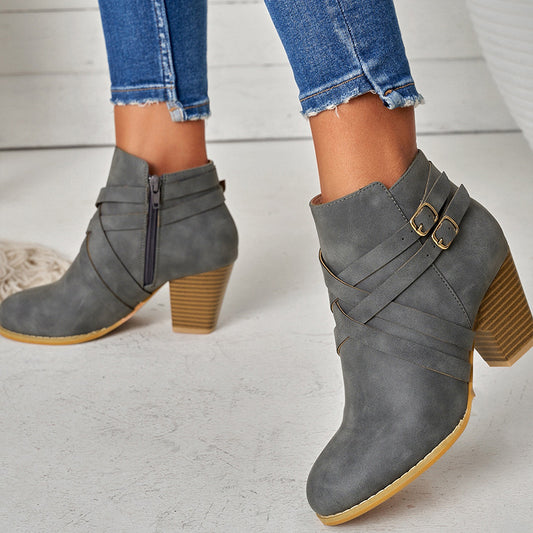In Stock Short Boots Plus Size Height Increasing