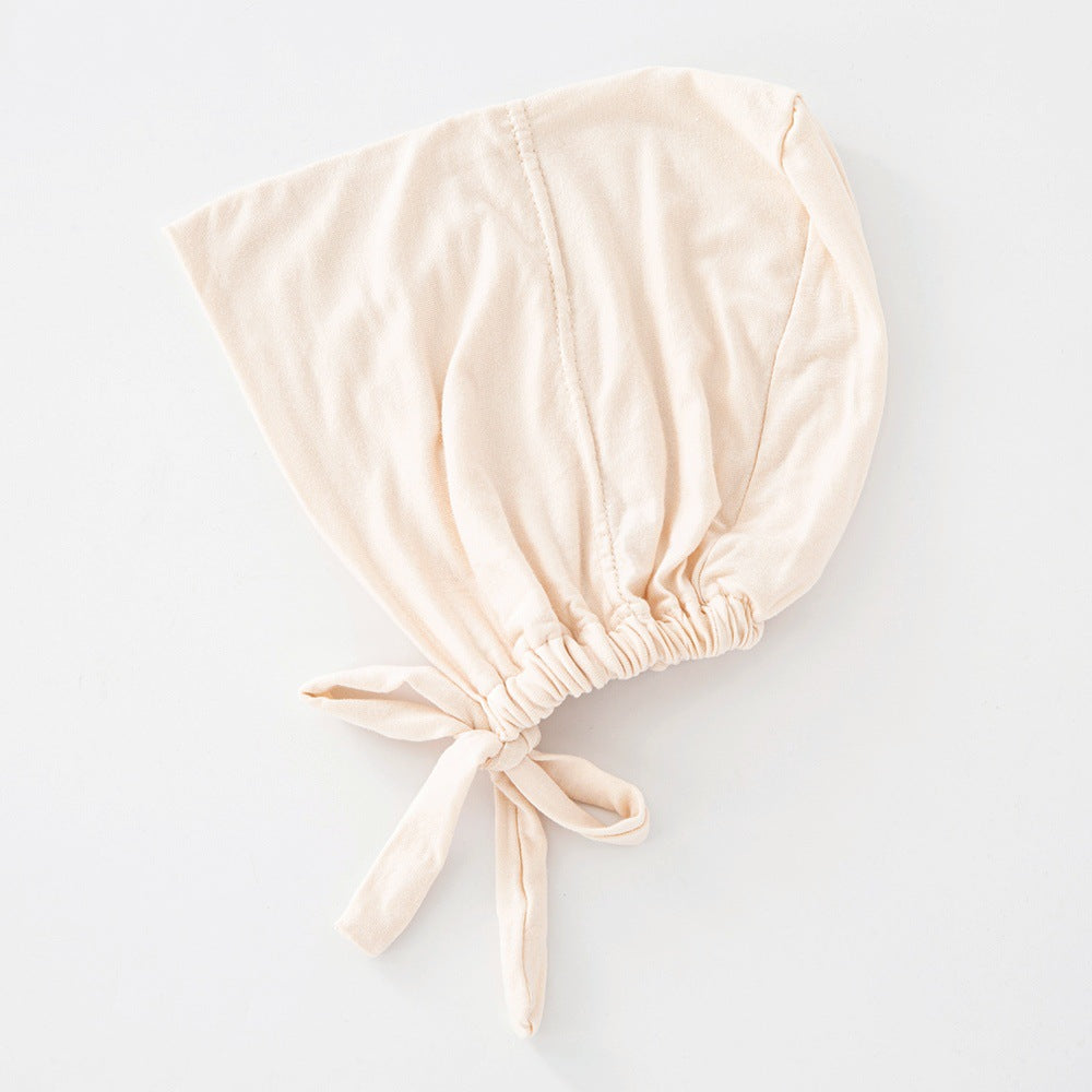 Women's Fashion Solid Color Lace-up Bottoming Hood