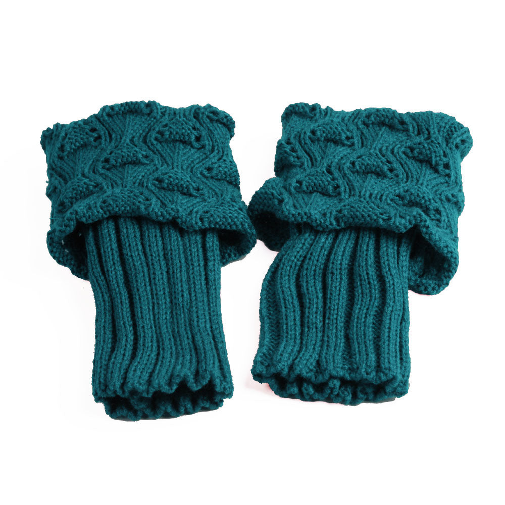Hollow leg boot cover woolen leg cover warm decoration