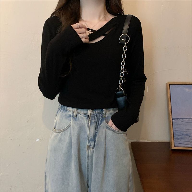 Carefully Designed Long-sleeve T-shirt For Women In Early Autumn