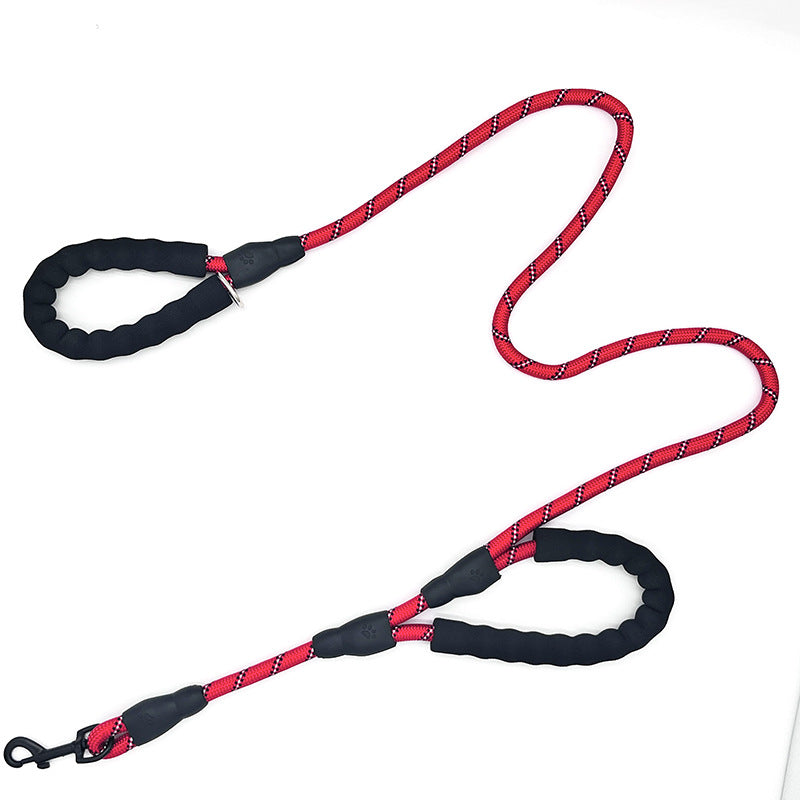 Pet Dog Double Handle Large Traction Reflective