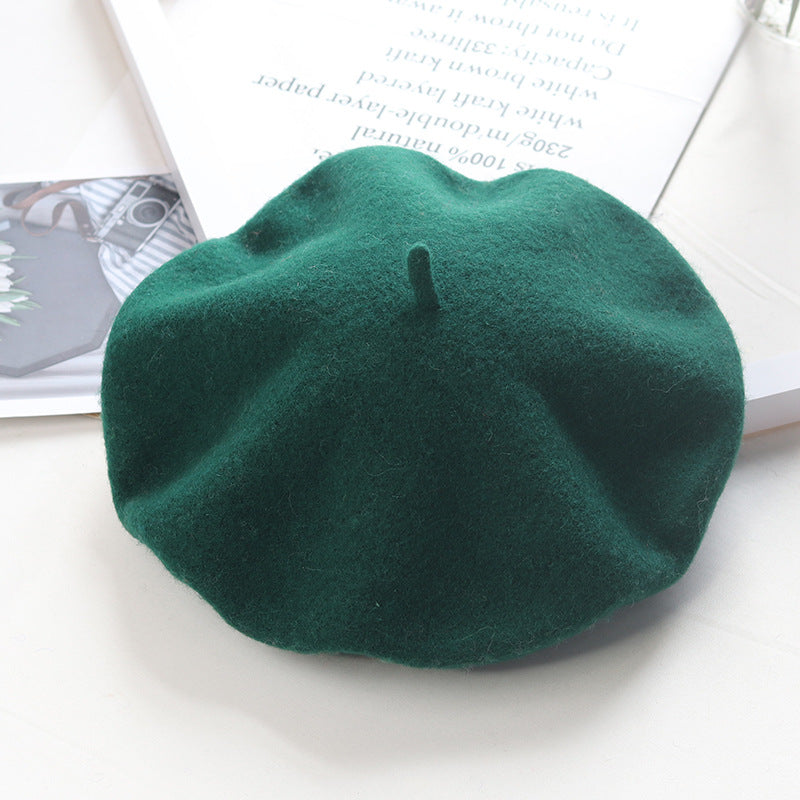 Children's Fashion Retro Warm Painter Woolen Knitted Hat