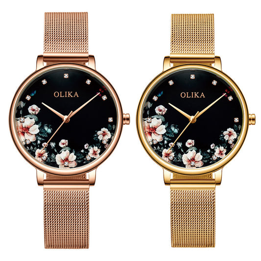 Origar stainless steel mesh strap watch