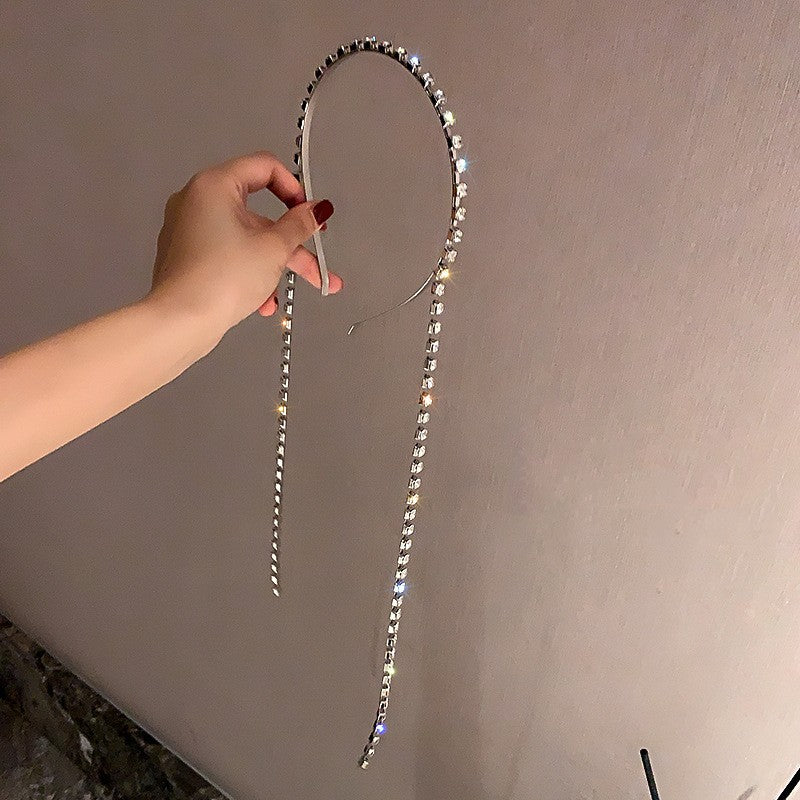 High-grade Diamond-encrusted Tassel Hairband