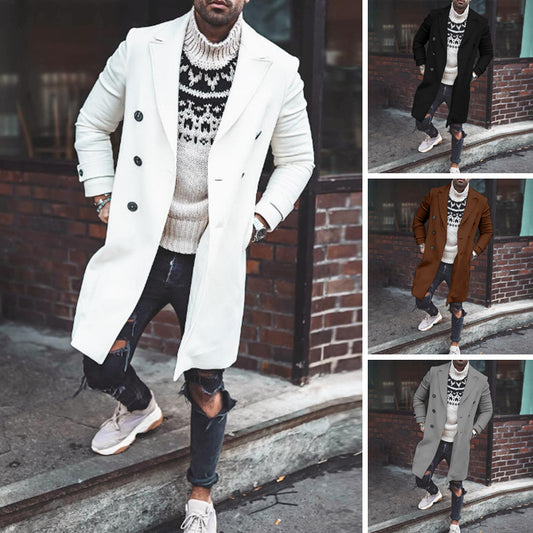 New Solid Color Casual Jacket Coat Men's