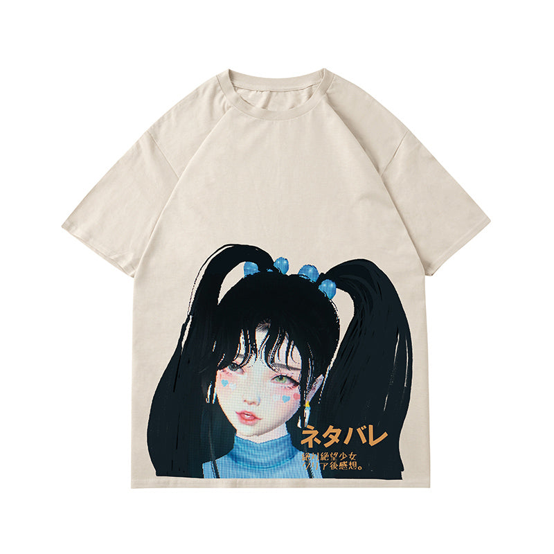 Hip Hop Girls Summer Loose Casual Short Sleeve T-Shirt