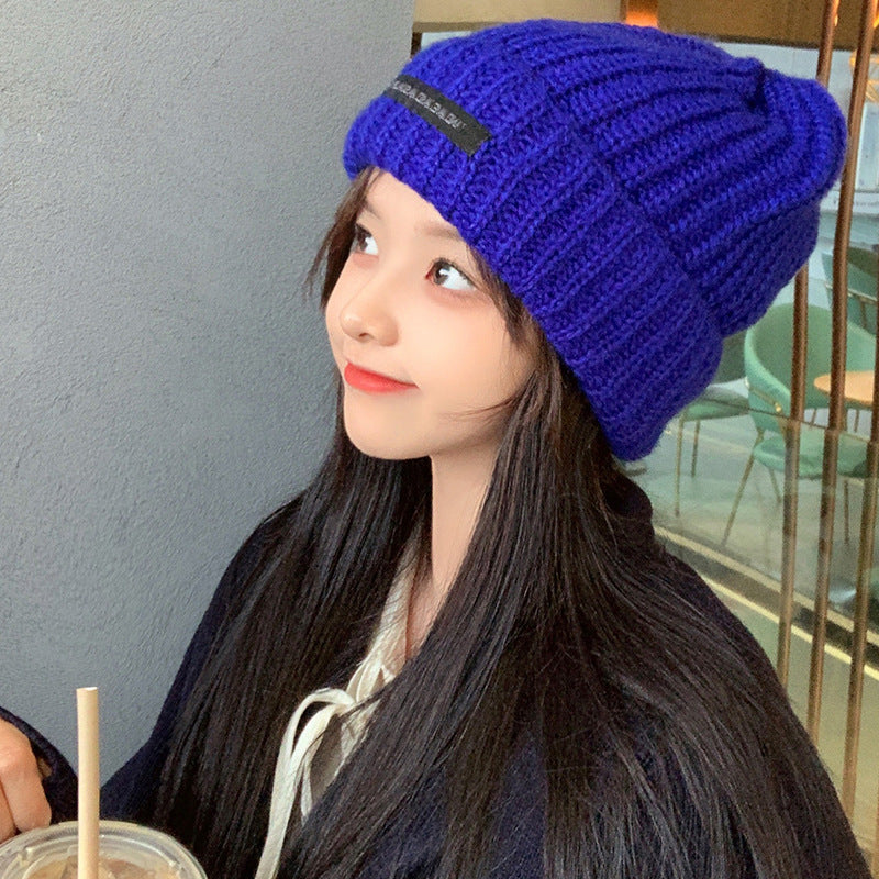 Women's Fashion Versatile Big Head Around Wool Hat